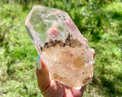 Lodolite Lemurian Inclusion Quartz Double Terminated