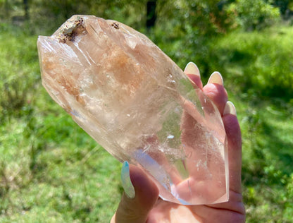 Lodolite Lemurian Inclusion Quartz Double Terminated