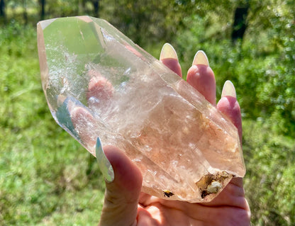 Lodolite Lemurian Inclusion Quartz Double Terminated