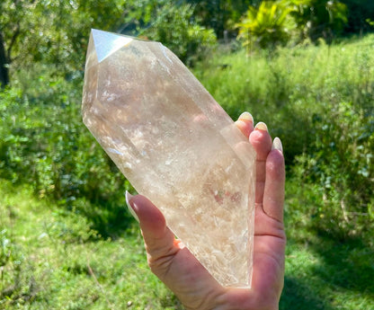 Lodolite Inclusion Quartz Double Terminated