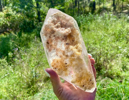 Lodolite Inclusion Quartz Double Terminated