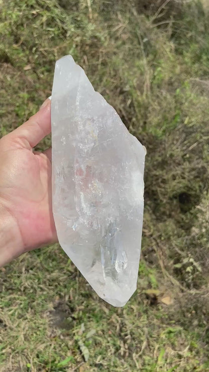 Elite Polished Pleiadian Starbrary Quartz Crystal | Touch of Tangerine | Ancient Wisdom | Record Keepers |Phantasmagoric Rainbows | 1.4 kg