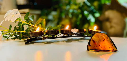 Polished Honey Amber (full of bugs) UV Reactive