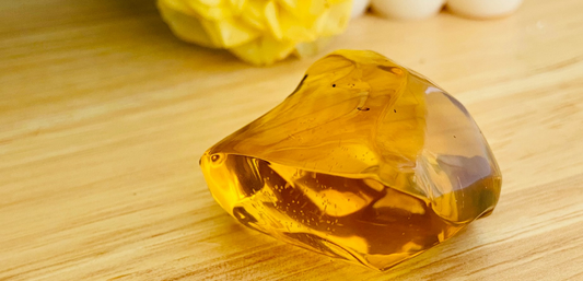 Polished Honey Amber (full of bugs) UV Reactive